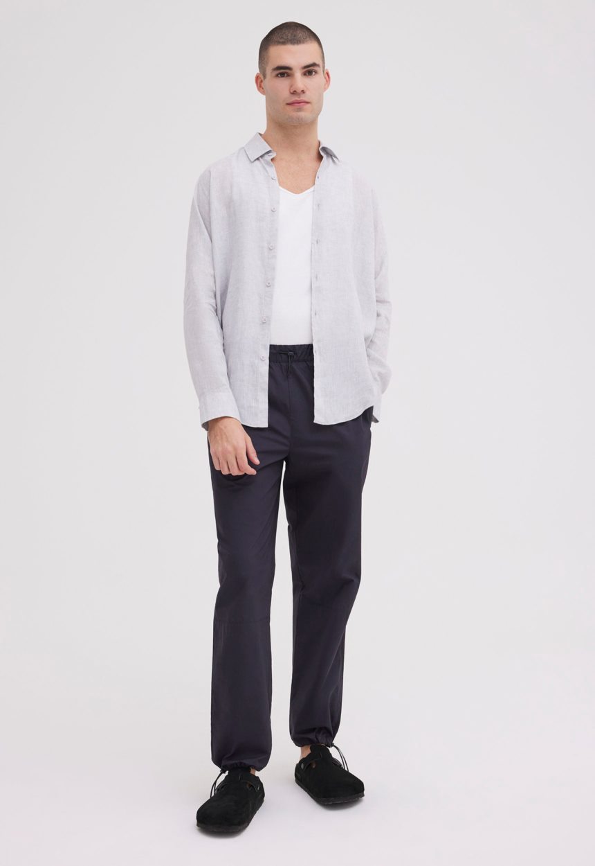 Jac + Jack Peck Linen Shirt - Nimbus Grey